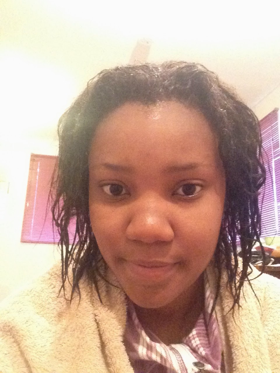 Straightening Relaxed Hair WITHOUT Heat After Washing Growing Mane